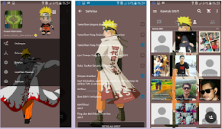 BBM Mod Tema Naruto Shippuden Terbaru v2.13.1.14