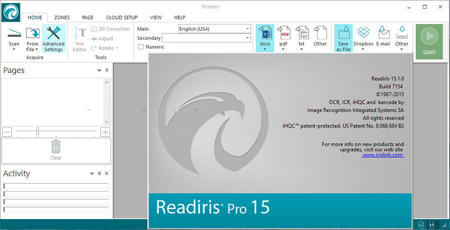 readiris pro 11 scanner