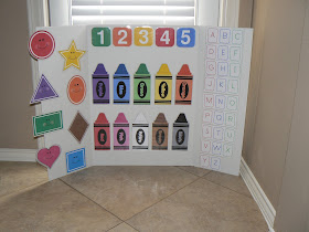 ourhomecreations: Preschool learning board