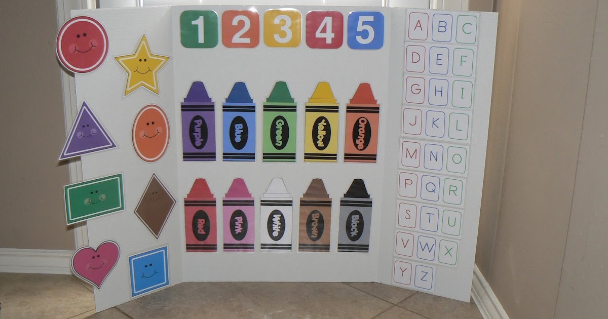 ourhomecreations: Preschool learning board