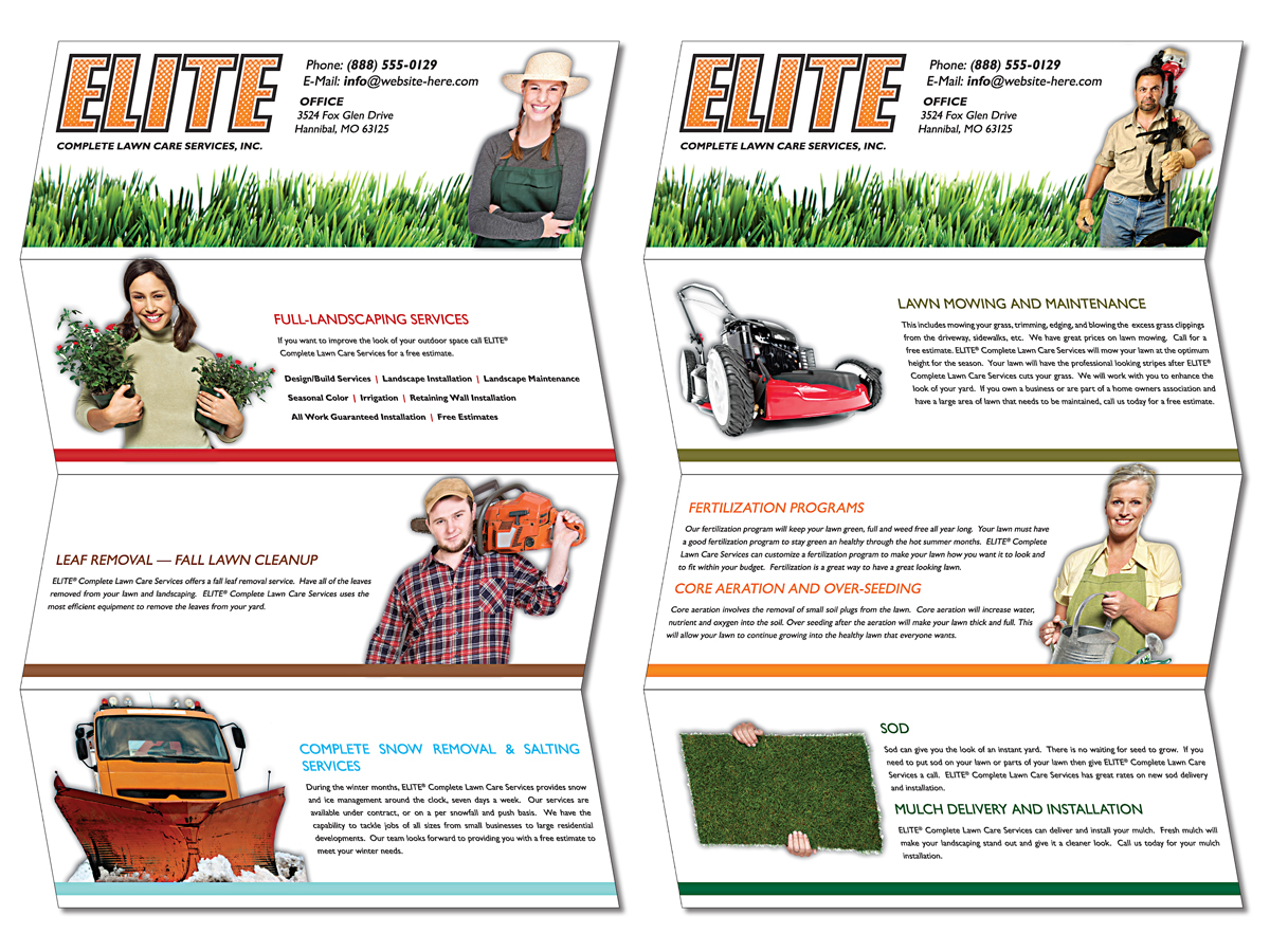 Quad Fold Brochure Template