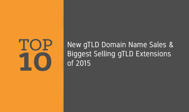 Top 10 gTLD Domain Name Sales and Biggest Selling gTLDs of 2015