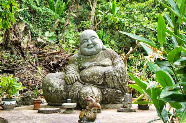 Buddha statue,forest,garden