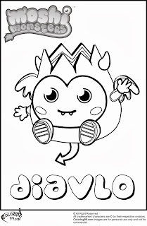 moshi monster diavlo coloring pages