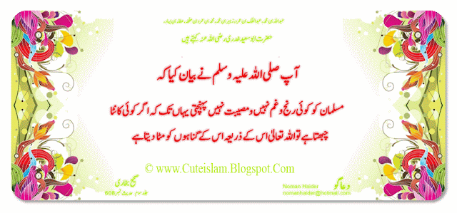 AHADEES in sickness (Urdu / Eng) !
