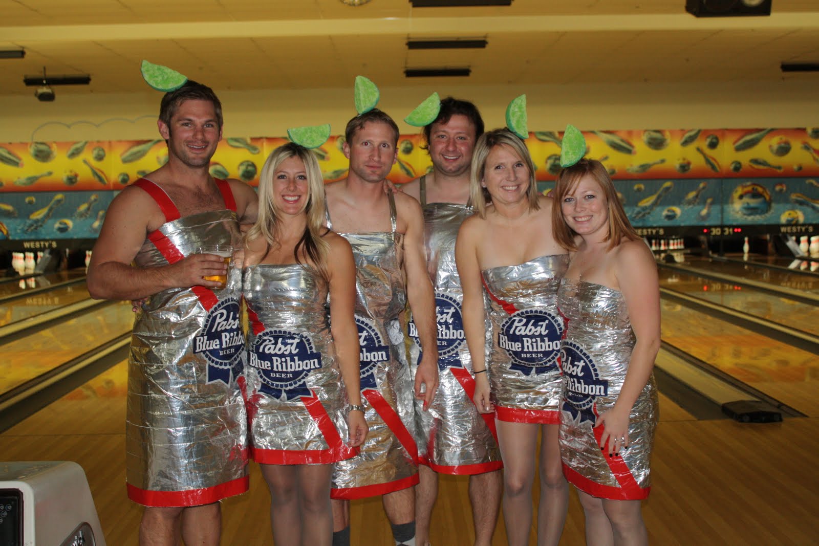 Mogensen Family Beer Frame Bowling Halloween Night