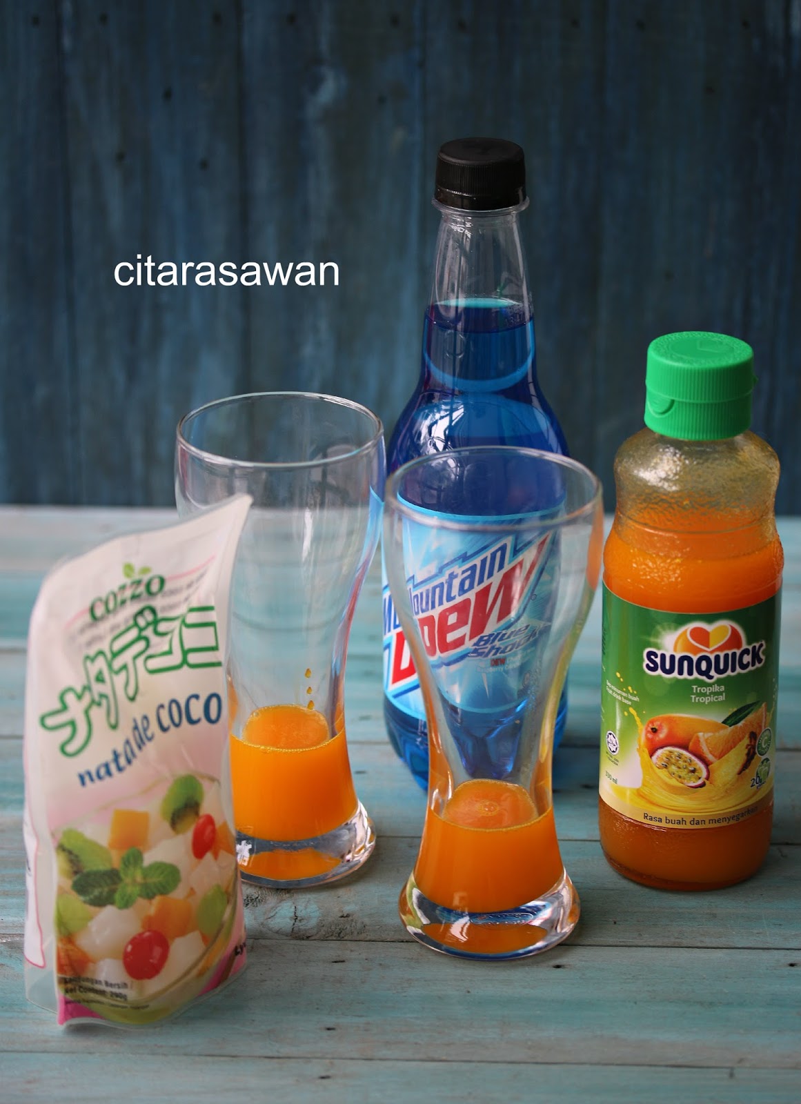 Sunquick Tropical Soda Blue Punch Resepi Terbaik