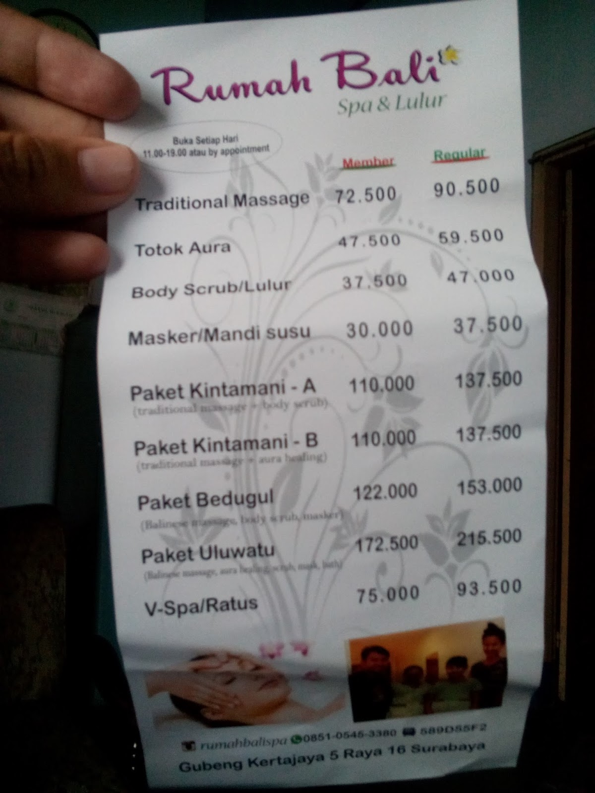 Review Rumah Bali Spa Massage Dan Relaksasi Di Tengah Surabaya Ekagustina
