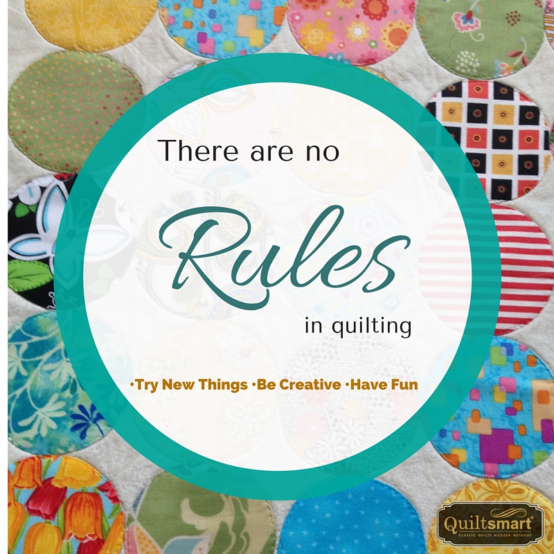 Quiltsmart Printed Interfacing Rules of Quilting