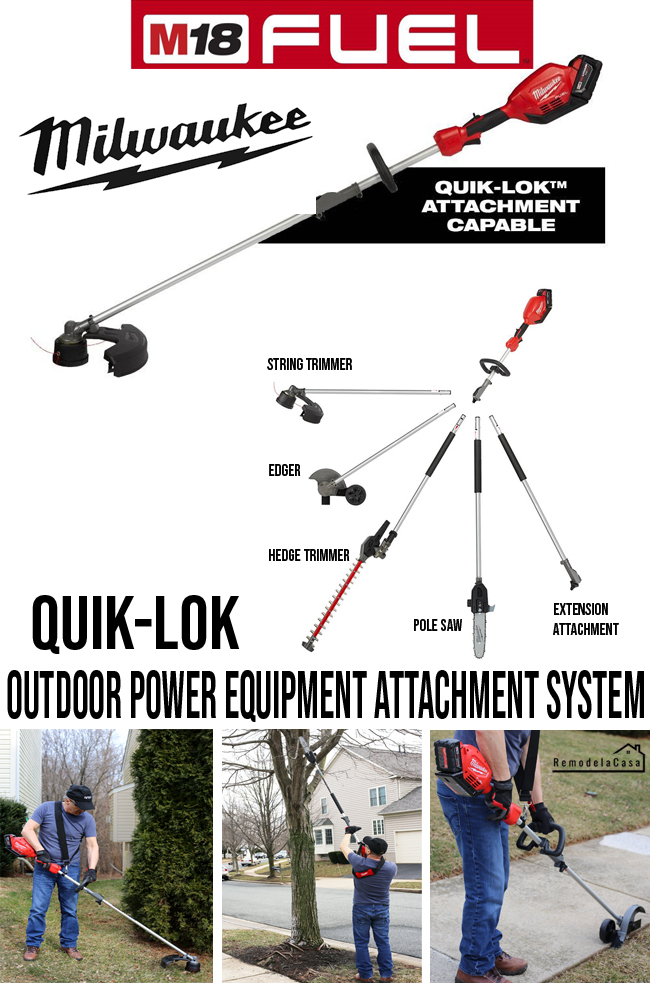 The Ultimate Outdoor Power Equipment Milwaukee QUIKLOK System Remodelando la Casa