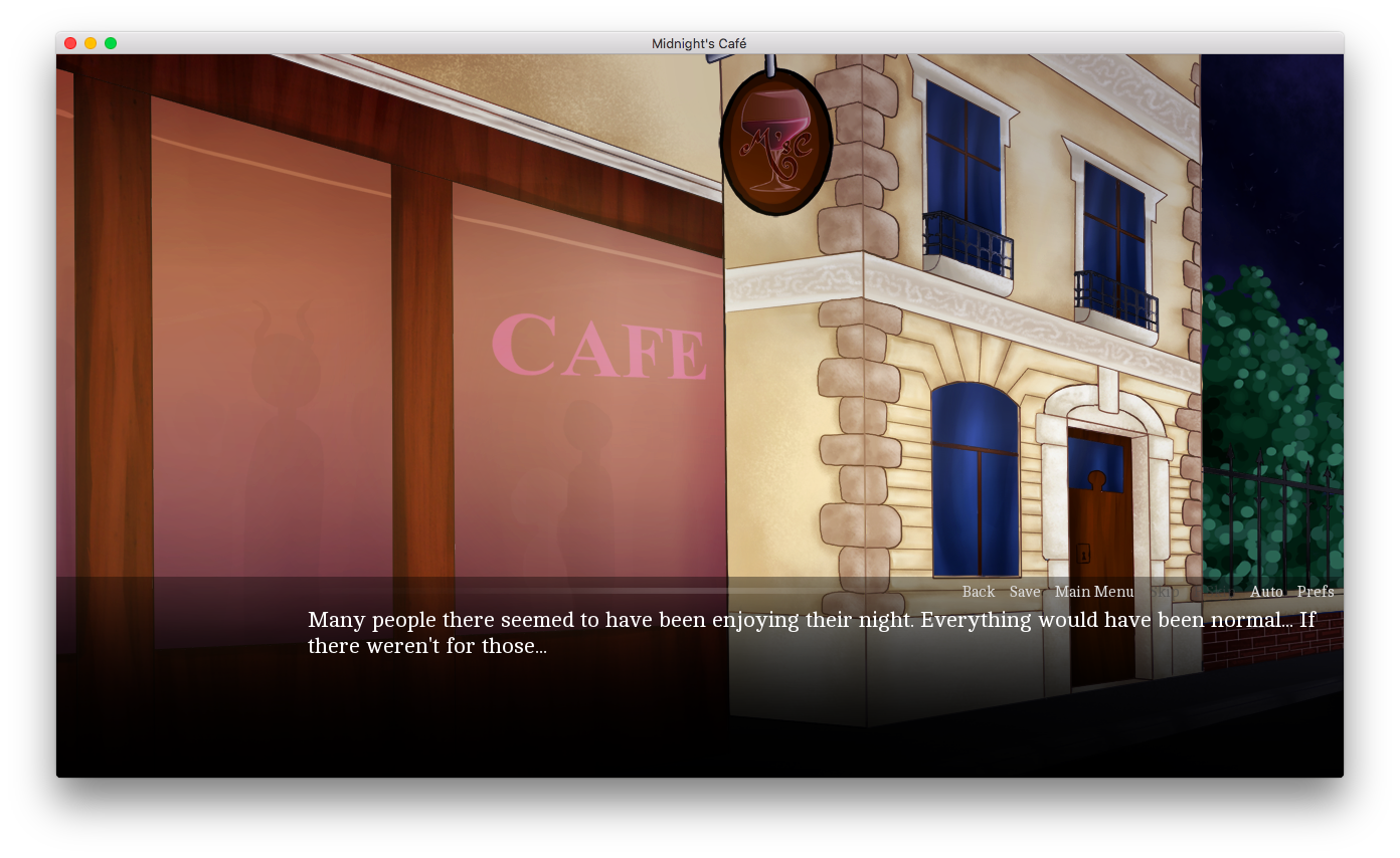 Visual Novel Review Midnight's Cafe a twist of otome