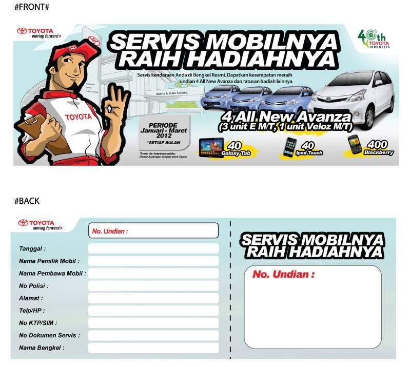 Kapten Semar Service Mobilnya dan raih hadiahnya