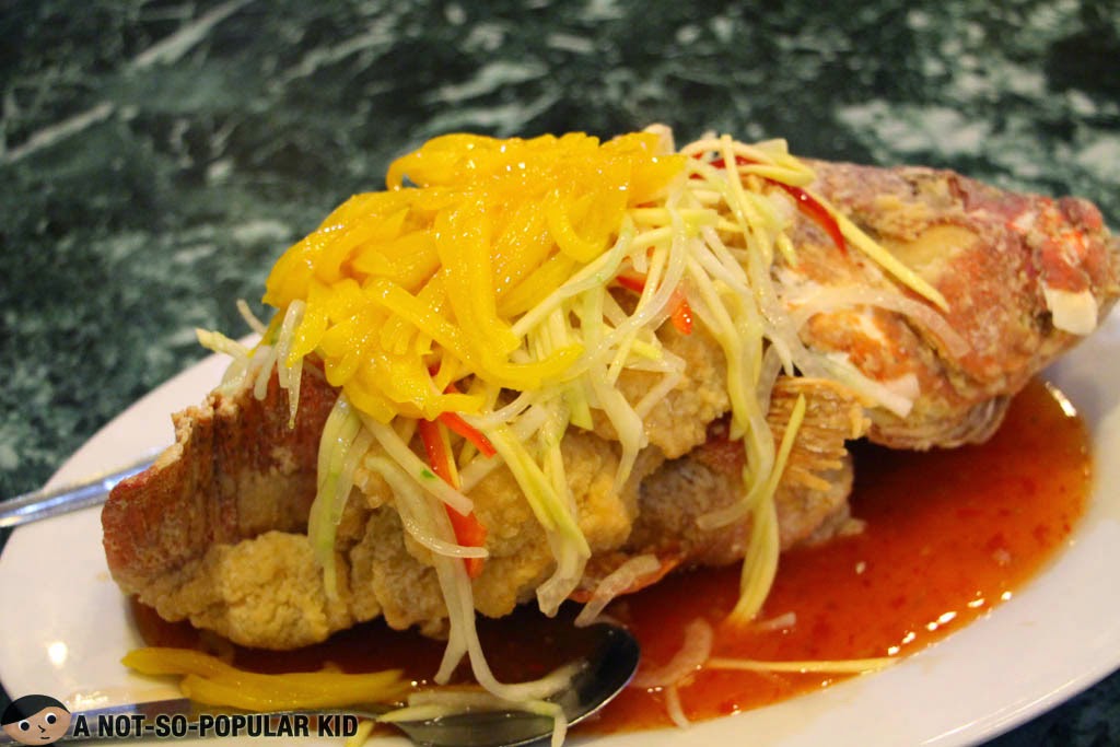 Sweet and sour fish with mangoes - Royal Kitchen Seafood Restaurant