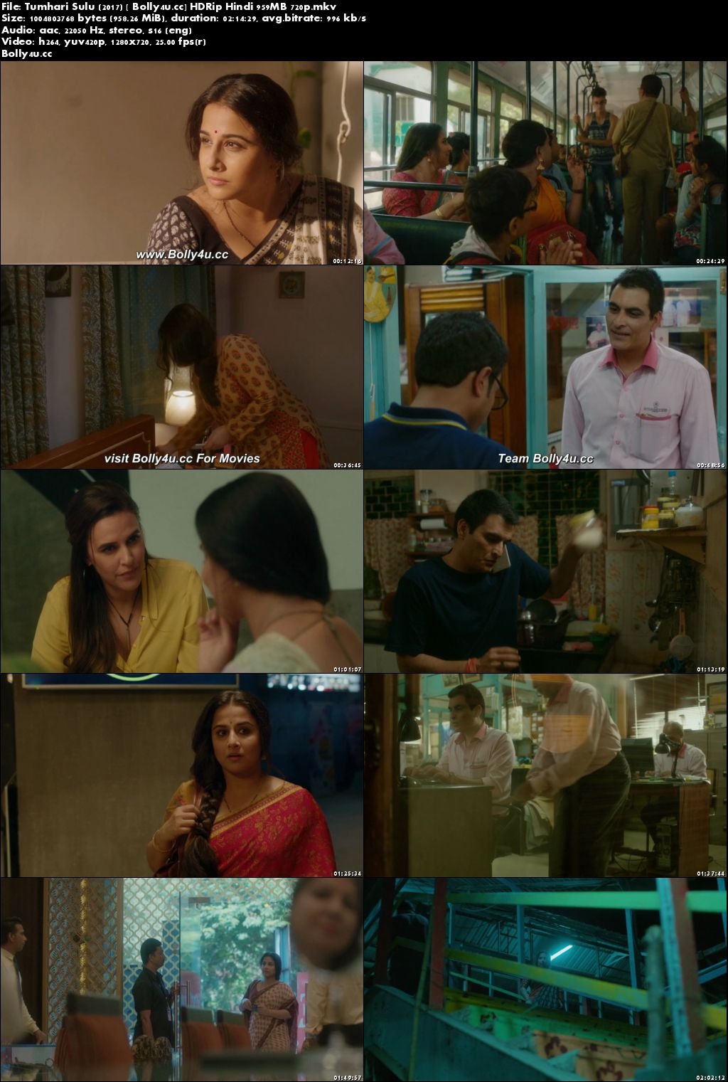 Tumhari Sulu 2017 HDRip 400MB Full Hindi Movie Download 480p