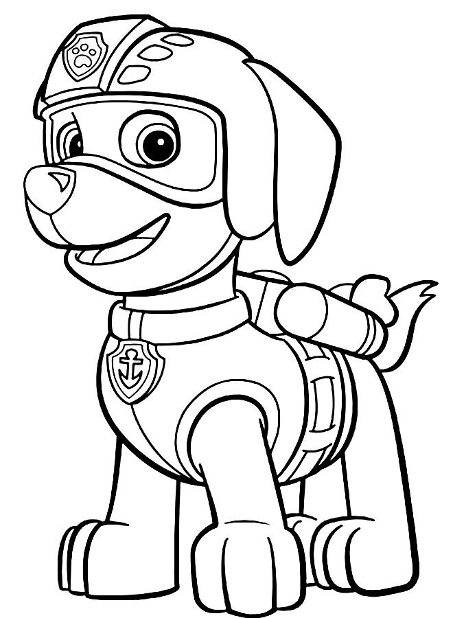 Patrulha Canina desenhos para pintar, colorir, imprimir!