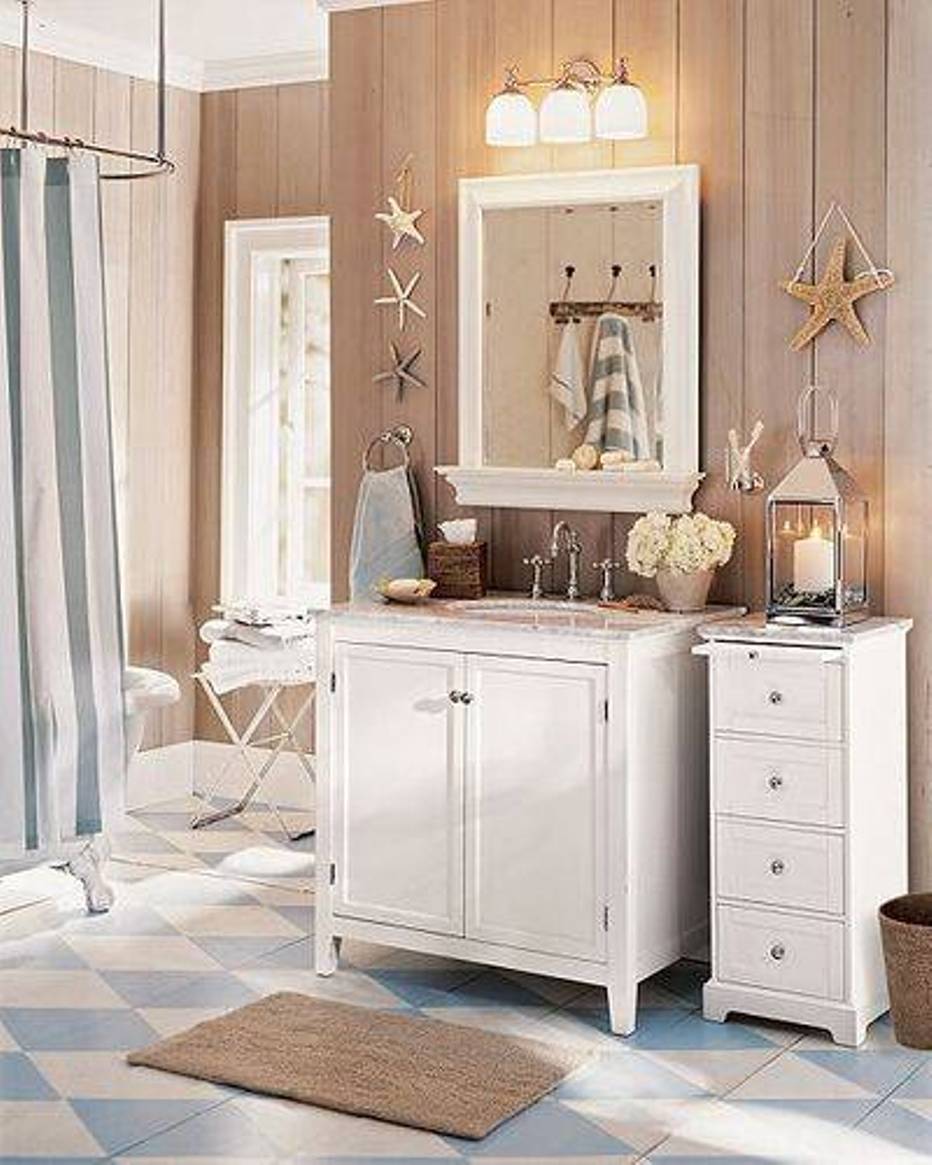 How to Decorate a Bathroom With a Seashell Theme