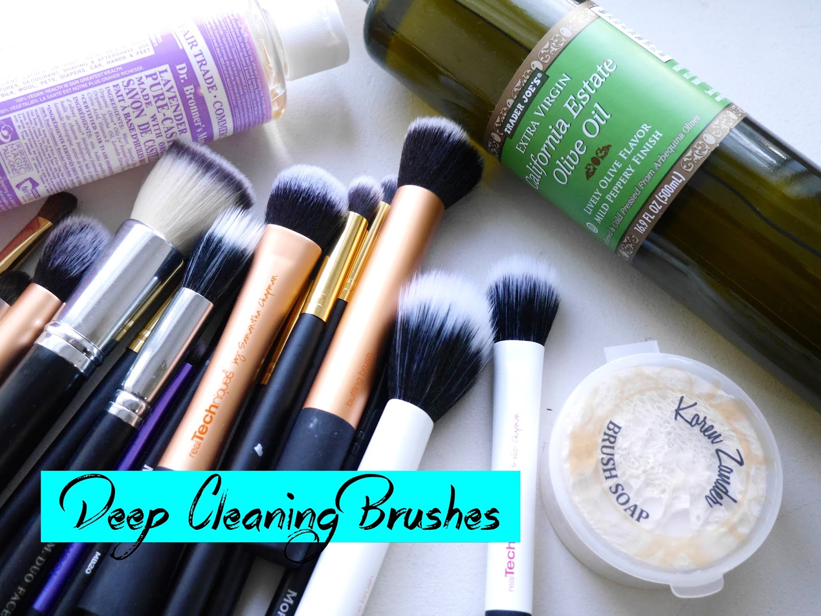 how to deep clean brushes