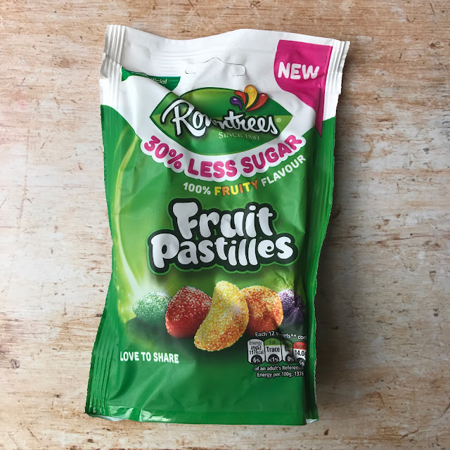 July 2018 Degustabox contents: Rowntrees Fruit Pastilles 30% less sugar