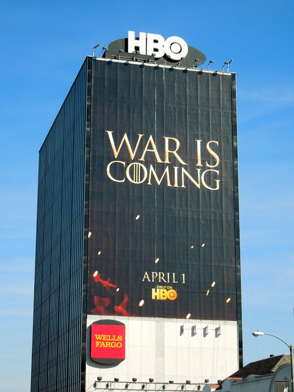 Game of Thrones season 2 teaser billboard