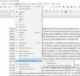 Indice LibreOffice