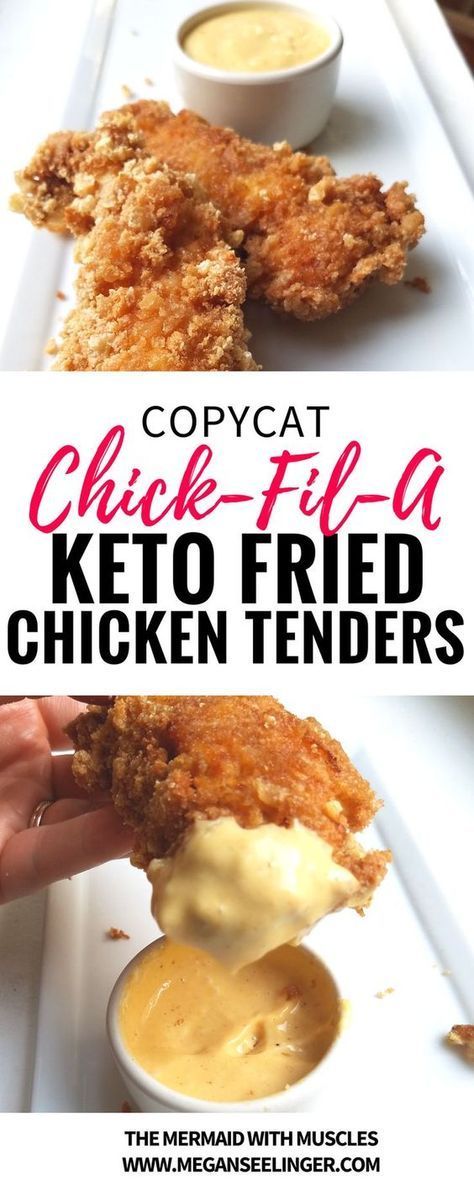 KETO FRIED CHICKEN TENDERS CHICK-FIL-A COPYCAT RECIPE