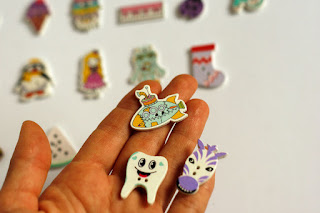 Sew-on alphabet buttons by TomToy