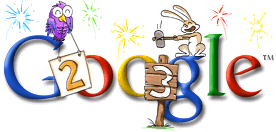 New Year 2003 Google Doodle