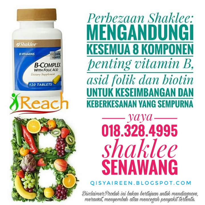 Manfaat utama shaklee. kebaikan vitamin B Heal Thy Love Beauty