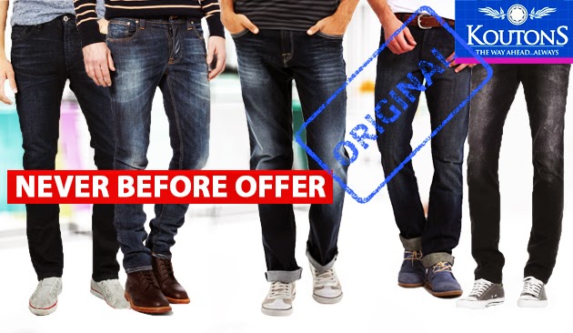 Buy 5 Koutons Mens Denim Jeans | Its all about Whaaky.com
