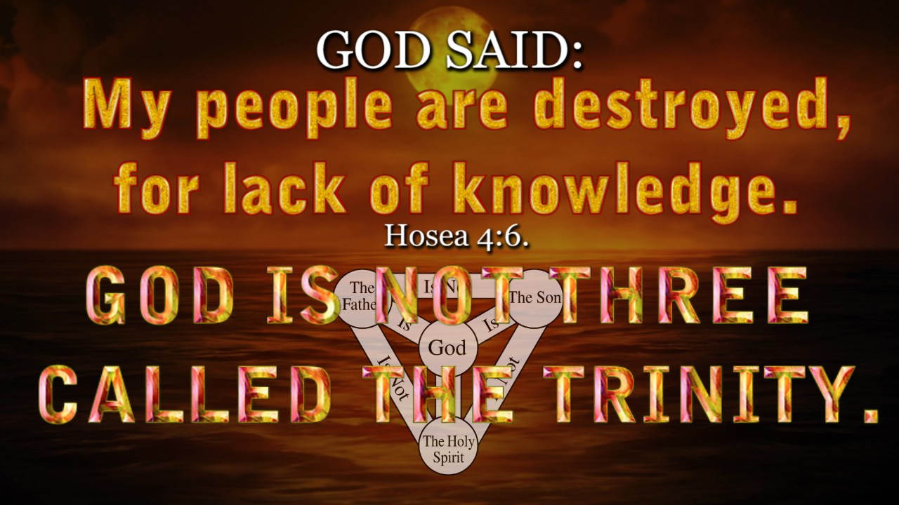 GOD said: My people are destroyed, for lack of knowledge. Hosea 4:6.