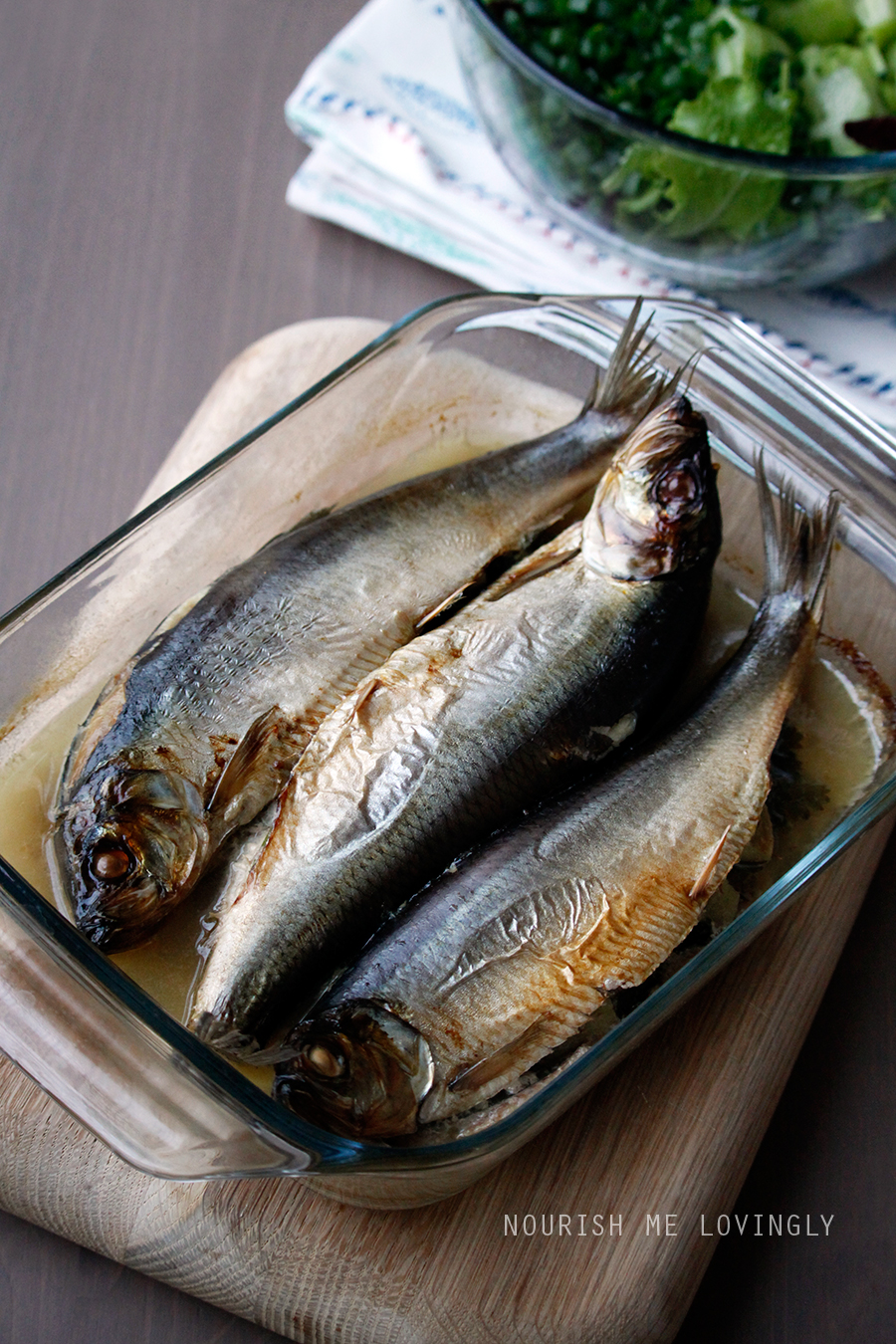 Nourish me lovingly Whole baked herring (AIP)