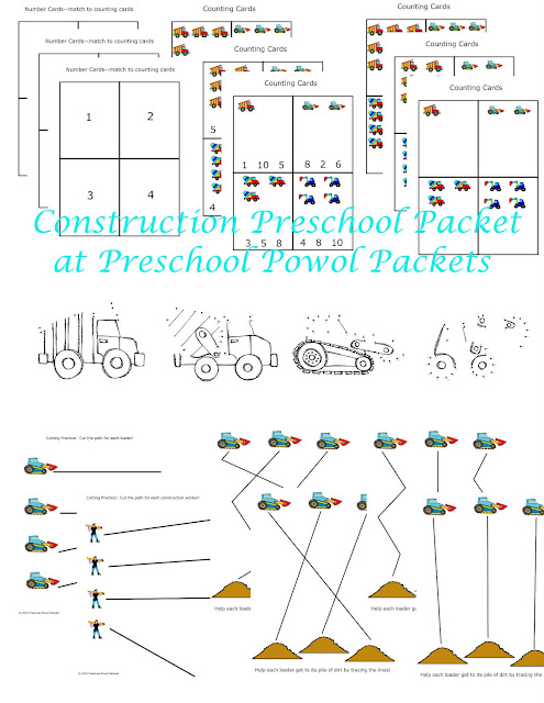 Construction Preschool Packet {3 DAY FREEBIE!!} | Preschool Powol Packets