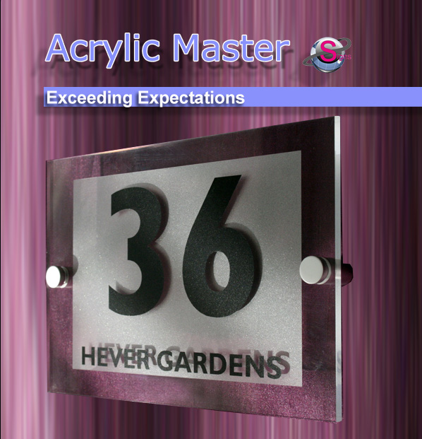 Uk House Signs New Clear View Etch House Sign