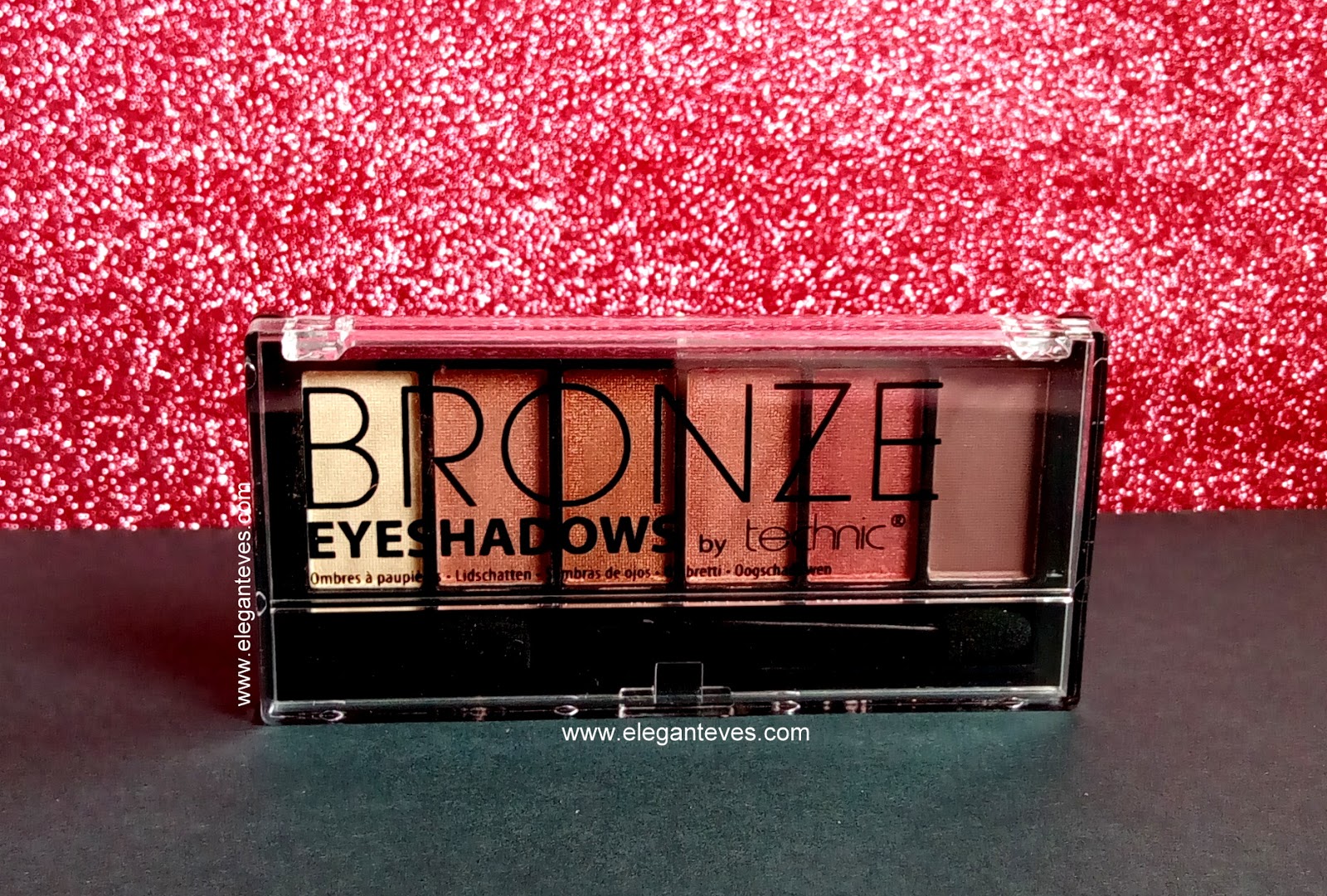 Review, Swatches of Technic Eyeshadow palette in Bronze Elegant Eves
