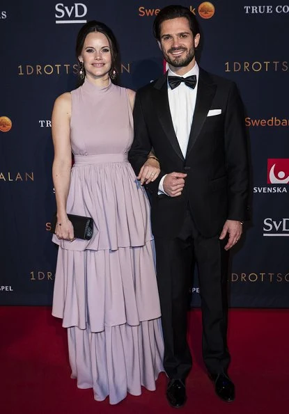 Prince Carl Philip and Princess Sofia of Sweden attended the Swedish Sports Gala 2017 held at Ericsson Arena