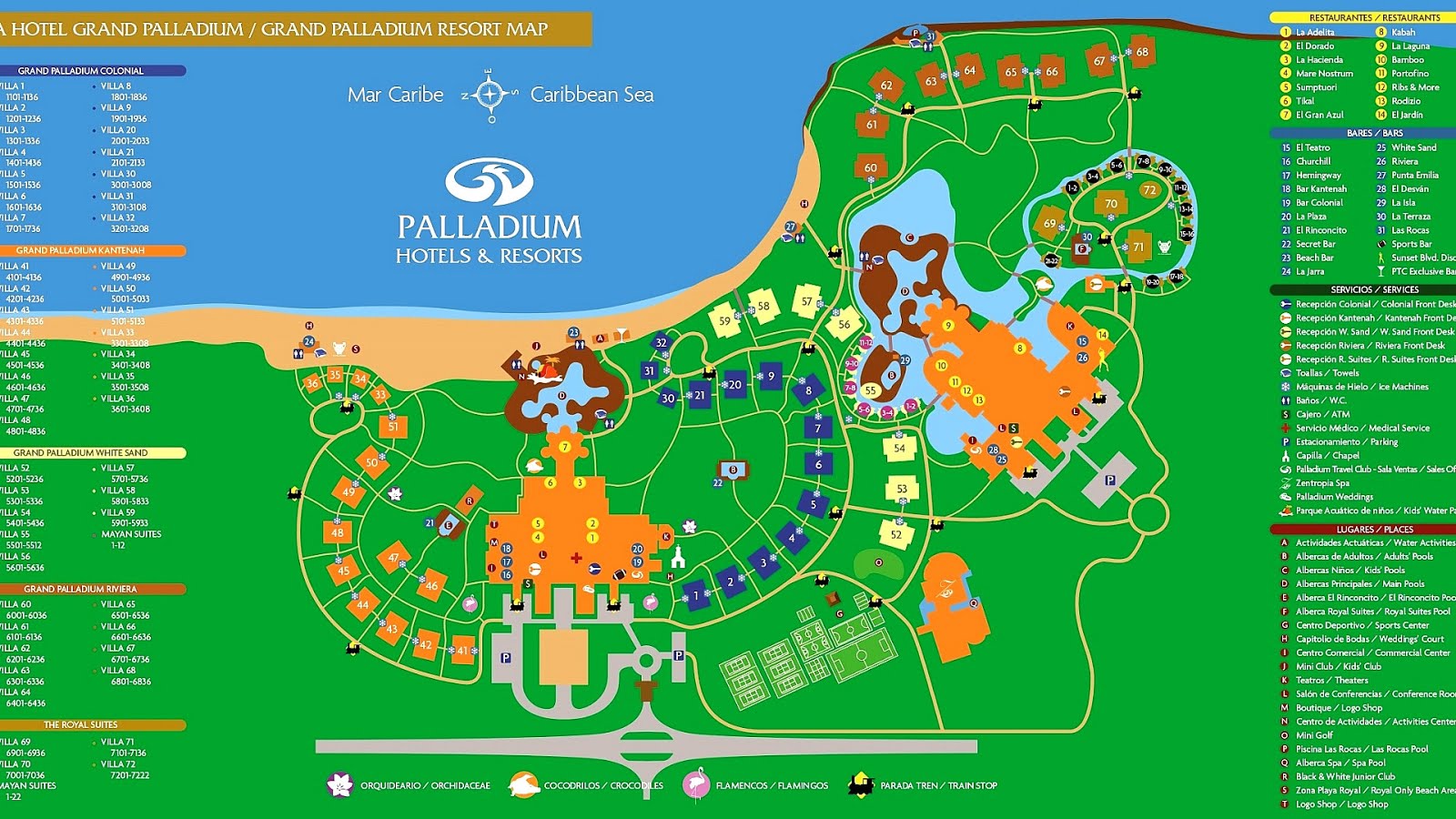 Grand Palladium Princess Resort Map