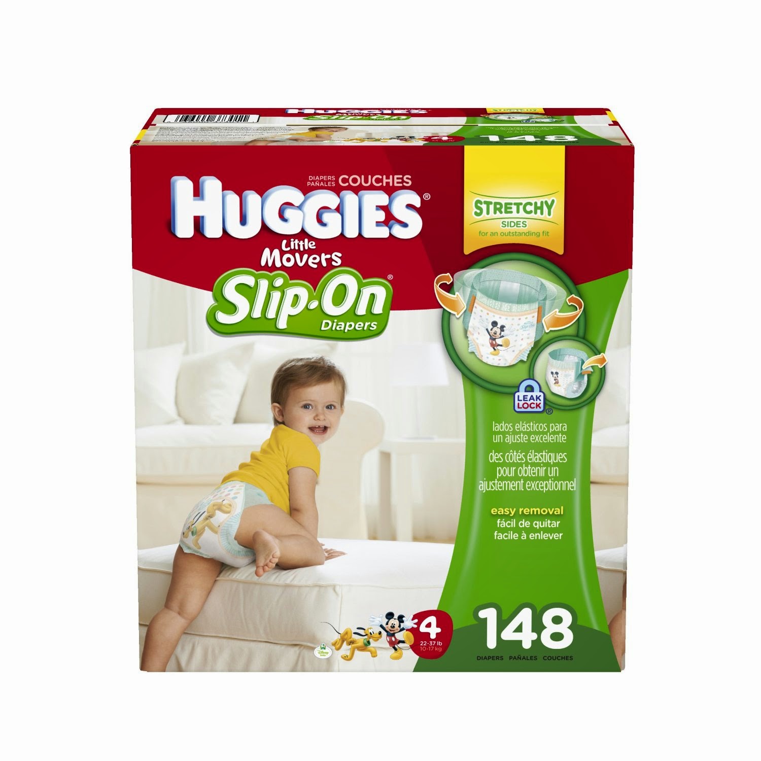 Huggies Little Movers SlipOn Diaper Pants Size 4 148 Count Reviews