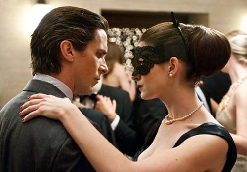 Christian Bale and Anne Hathaway in The Dark Knight Rises Movie