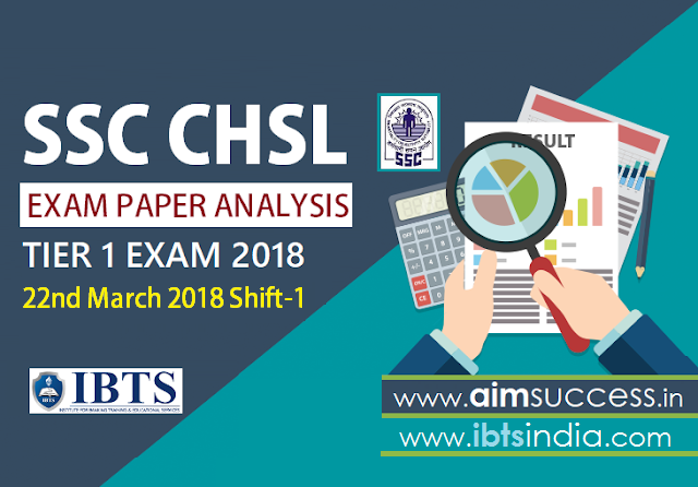SSC CHSL Tier-I Exam Analysis 22nd March 2018: Shift - 1