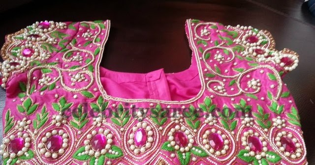 Pearls and Stone Work Blouses - Saree Blouse Patterns