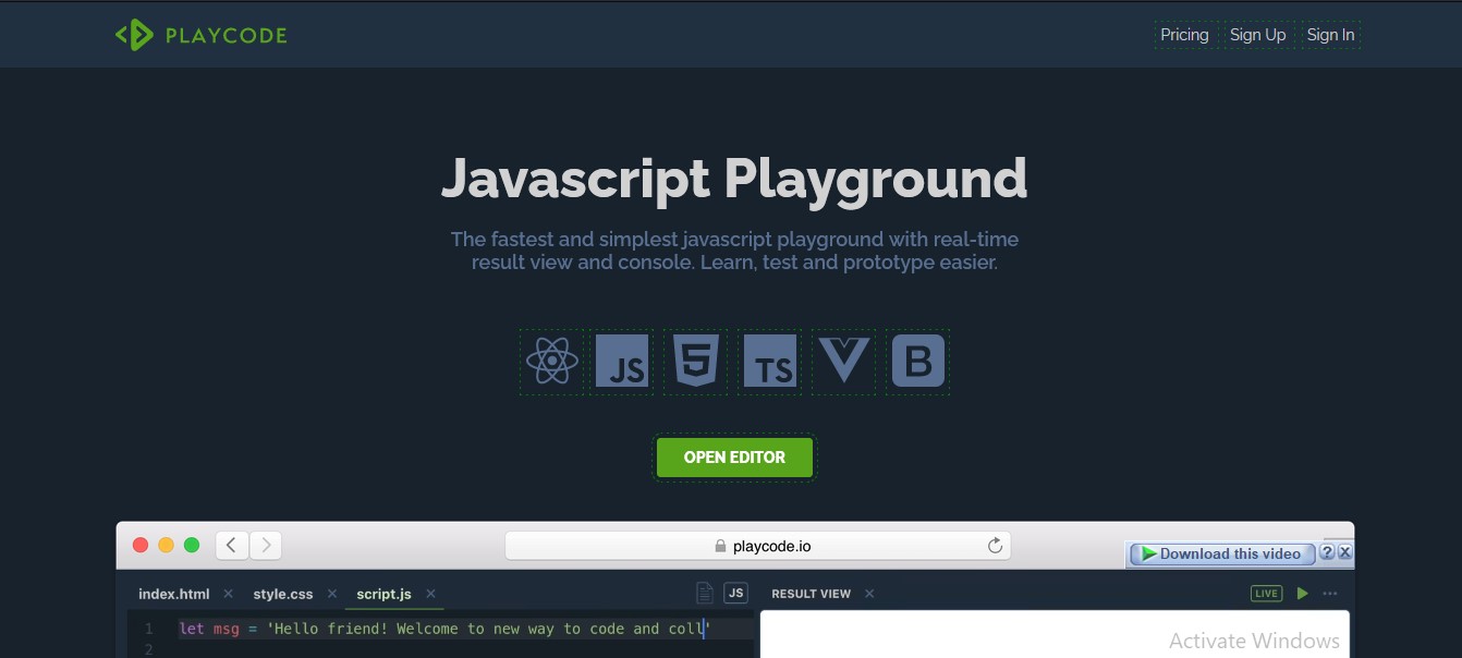 Html-проект в playcode. Javascript playground. Javascript playground. Js в 1с. Javascript playground.