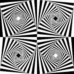 tessellation dizzy square illusions optical making tessellations patterns illusion simple interesting coloring happily myself lines nature week quadruple rotation paste