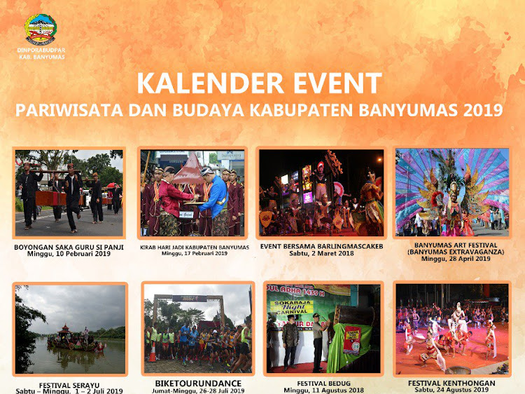 Kalender Event Pariwisata dan Budaya Kabupaten Banyumas 2019