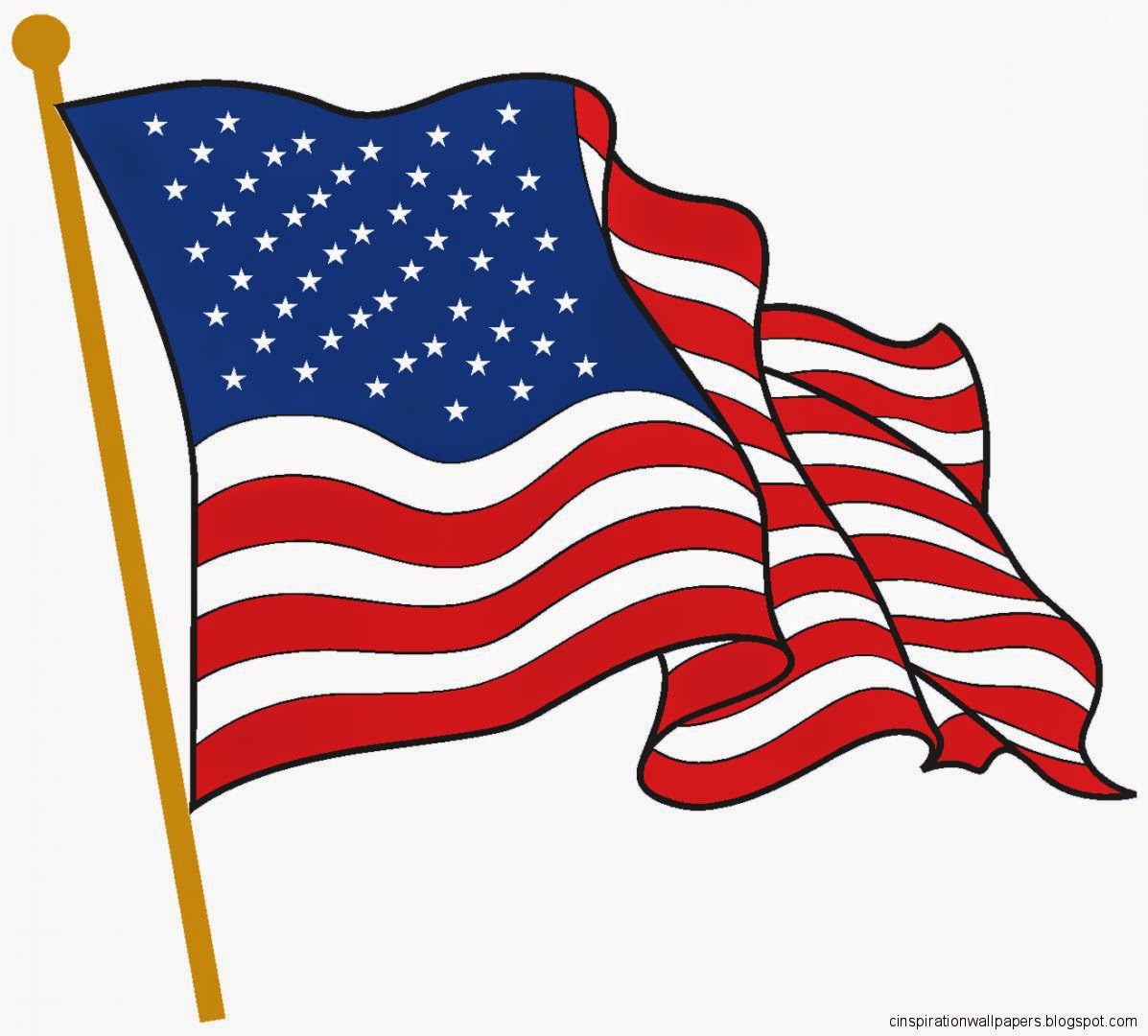 United States Flag Waving