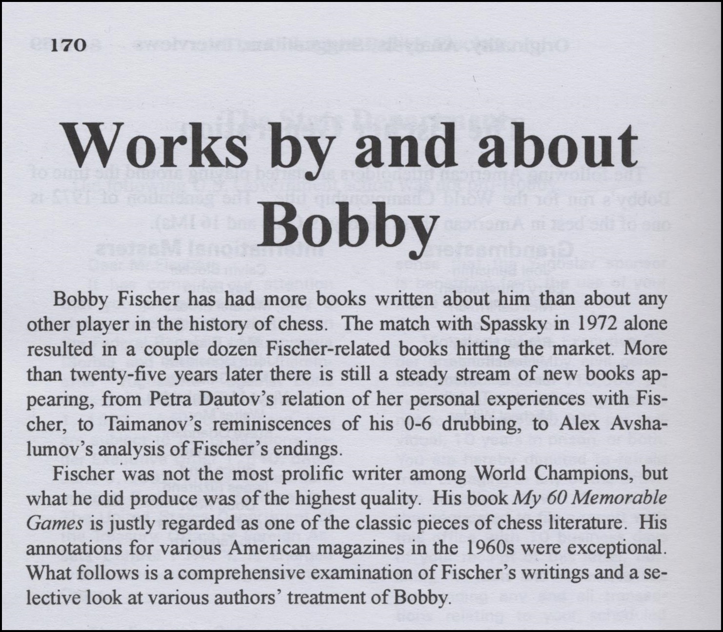 Bobby Fischer, Biography & Facts