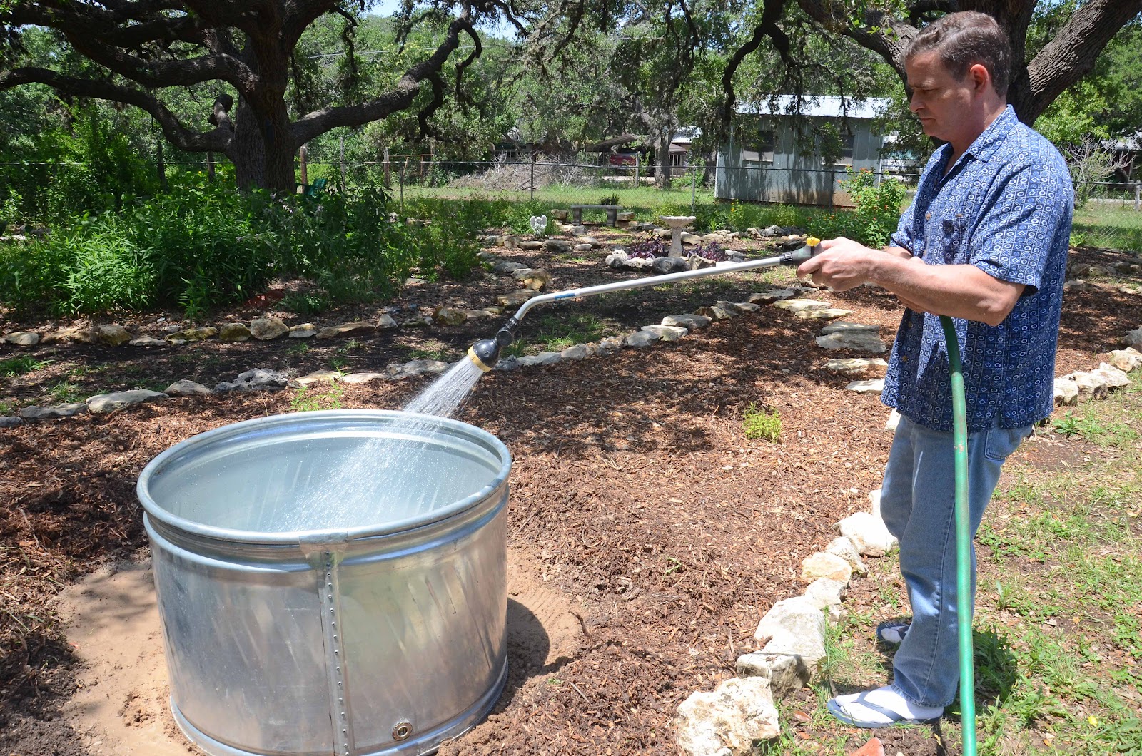 Window on a Texas Wildscape How we made our stock tank