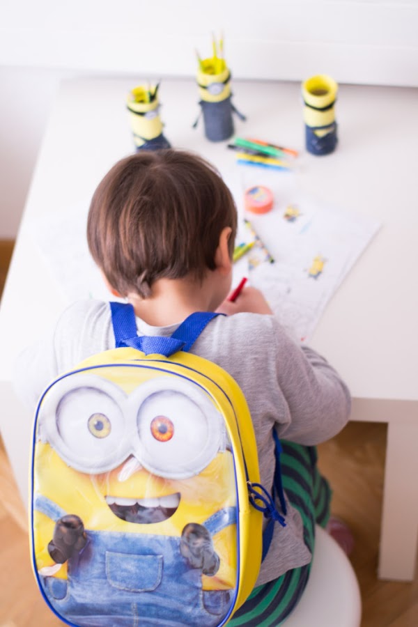 Portalapices diy y Mochila Minions La Redoutte