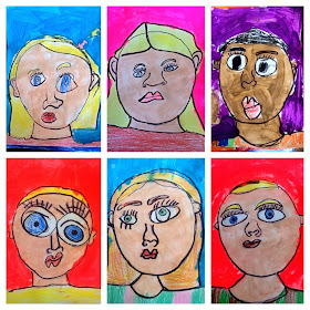Art. Eat. Tie Dye. Repeat.: Kindergarten Self Portraits