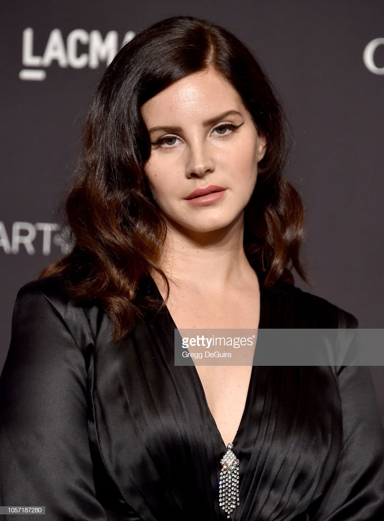 Ladies in Satin Blouses: lana del rey - black satin dress