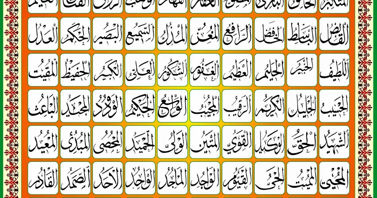 Makalah Tentang Asmaul Husna Lengkap Pembahasanya 99 Makalah Tentang Asmaul Husna Lengkap Pembahasanya 99